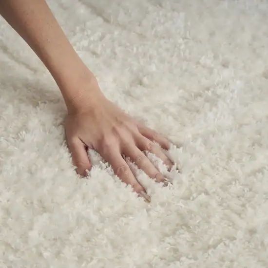 Ivory Abstract Area Rug Photo 9