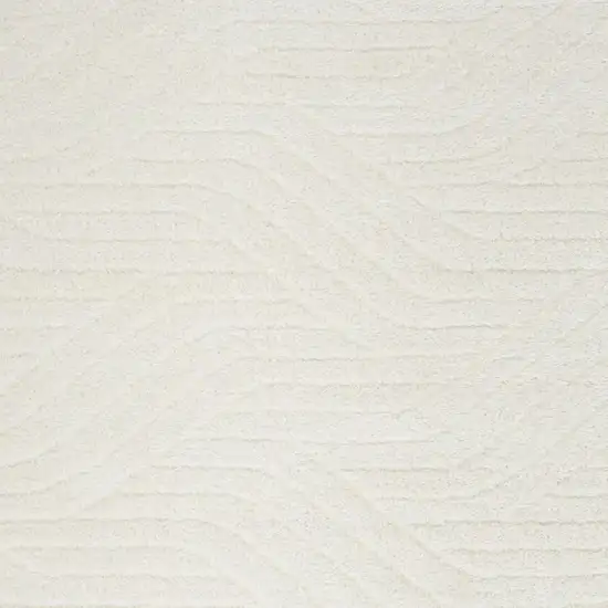 Ivory Abstract Area Rug Photo 3