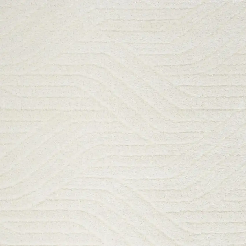 Ivory Abstract Area Rug Photo 3