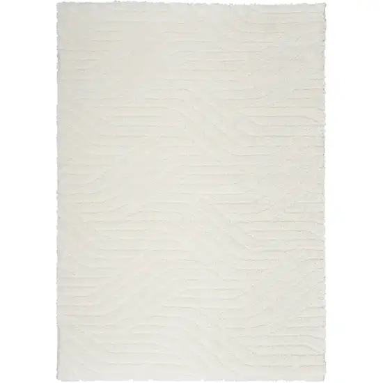 Ivory Abstract Area Rug Photo 2