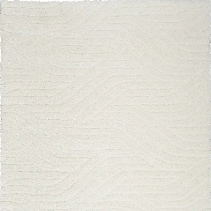 Ivory Abstract Area Rug Photo 6