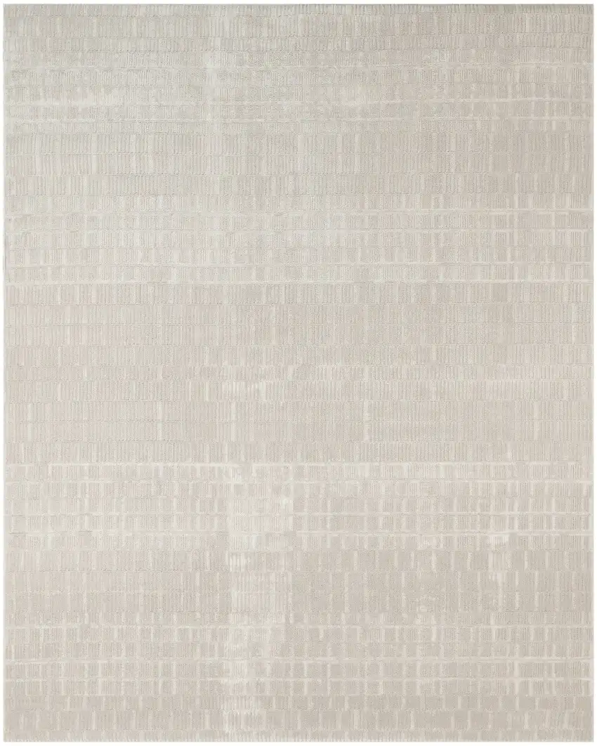 Ivory Abstract Area Rug Photo 2
