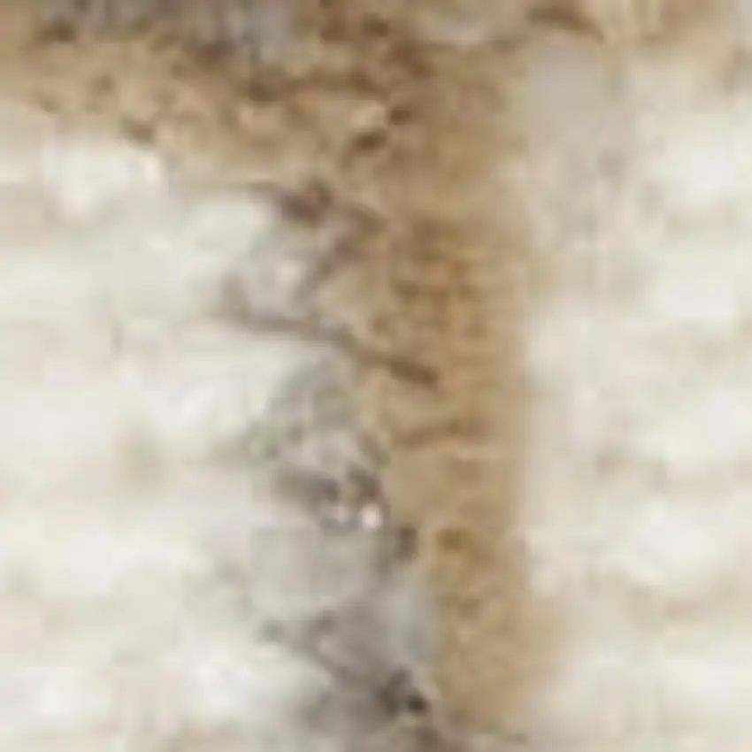 Ivory Abstract Area Rug Photo 2