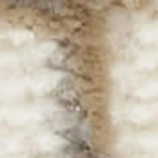 Ivory Abstract Area Rug Photo 2