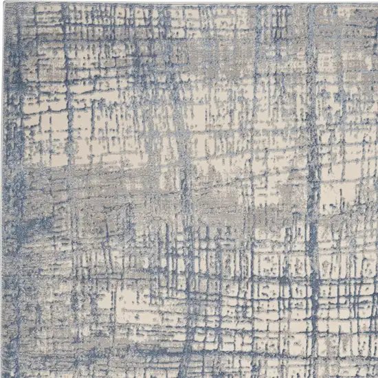 Ivory Abstract Area Rug Photo 8