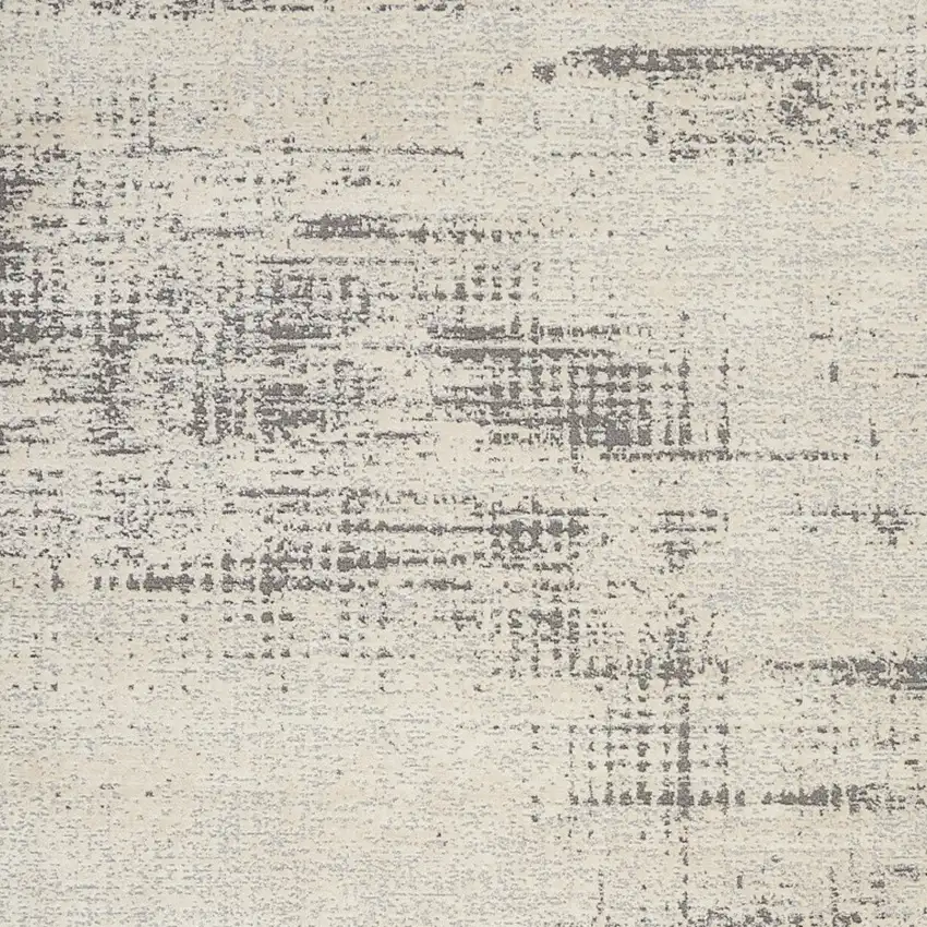 Ivory Abstract Area Rug Photo 9