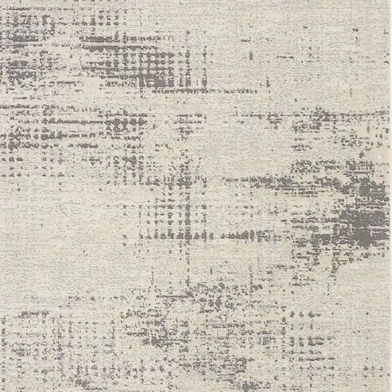 Ivory Abstract Area Rug Photo 8