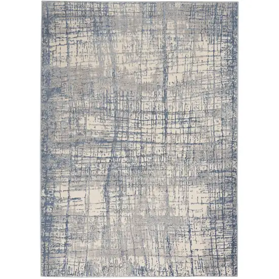 Ivory Abstract Area Rug Photo 6