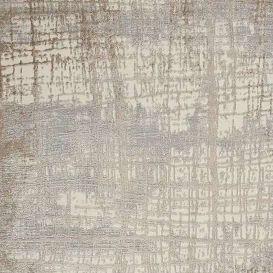 Ivory Abstract Area Rug Photo 2
