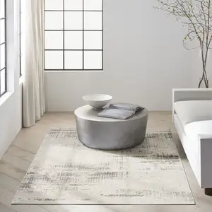 Photo of Ivory Abstract Area Rug