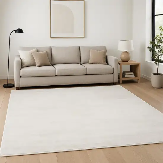 Ivory Abstract Area Rug Photo 1