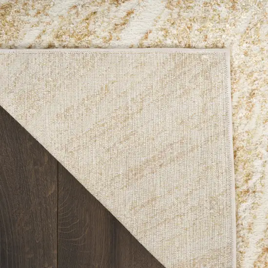 Ivory Abstract Area Rug Photo 9