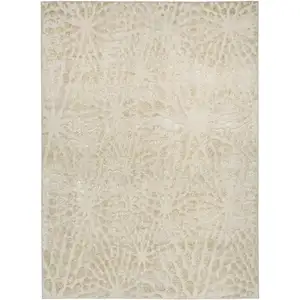 Photo of Ivory Abstract Area Rug