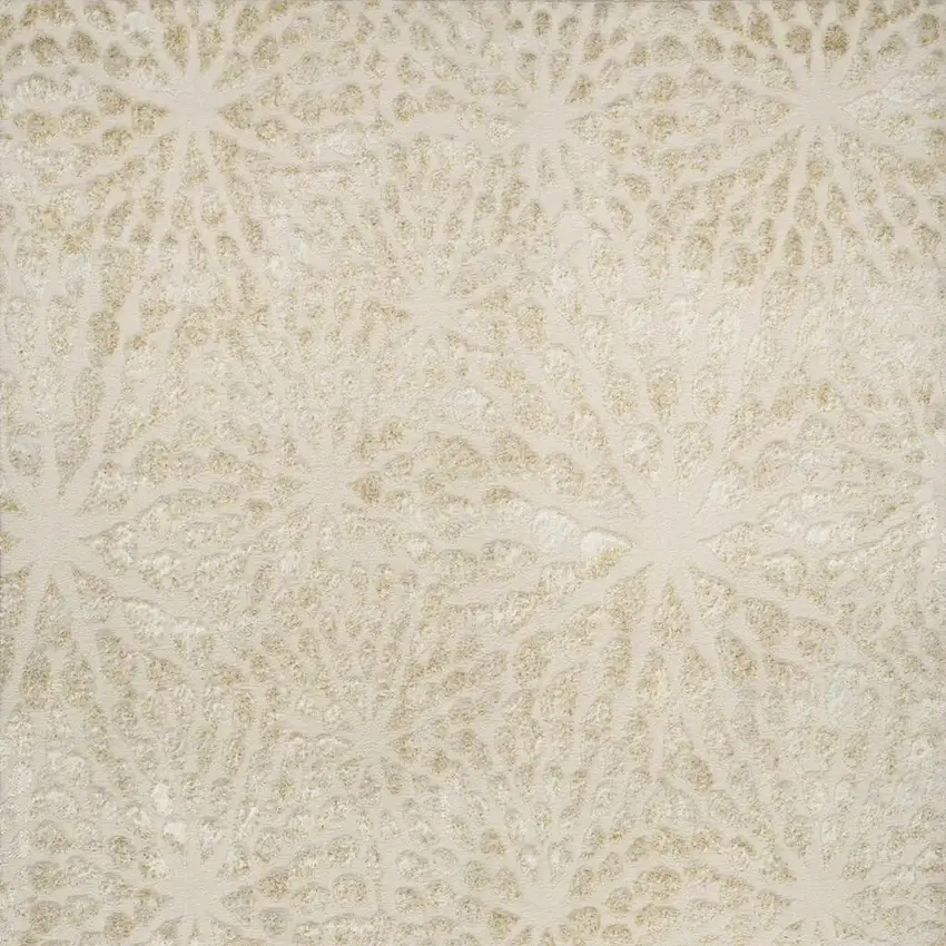 Ivory Abstract Area Rug Photo 4