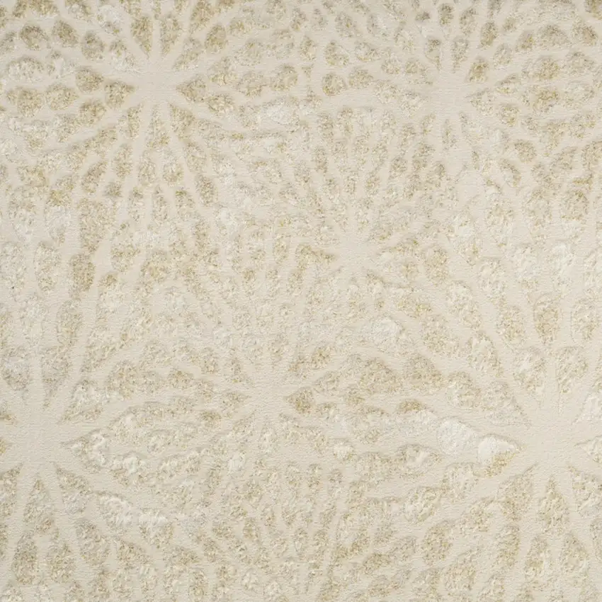Ivory Abstract Area Rug Photo 7