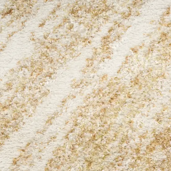 Ivory Abstract Area Rug Photo 9