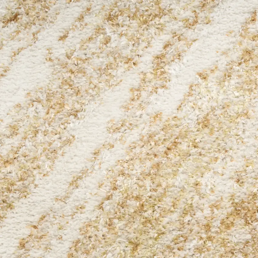 Ivory Abstract Area Rug Photo 9