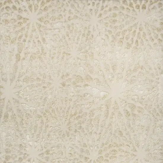 Ivory Abstract Area Rug Photo 9