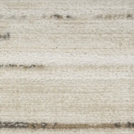Ivory Abstract Distressed Area Rug Photo 3