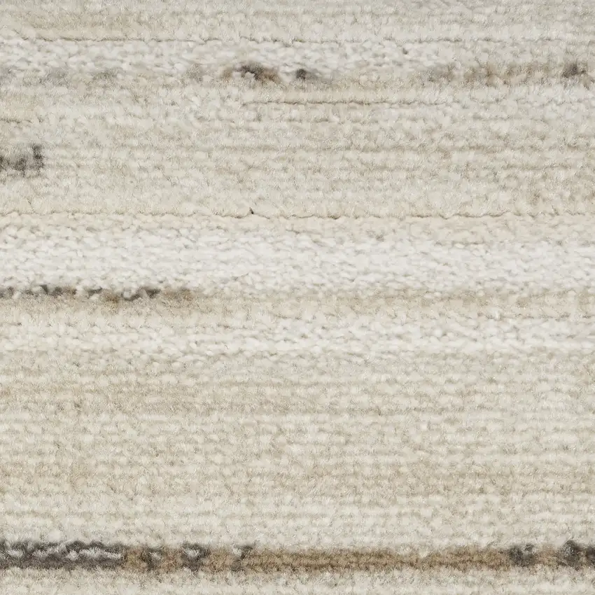 Ivory Abstract Distressed Area Rug Photo 3