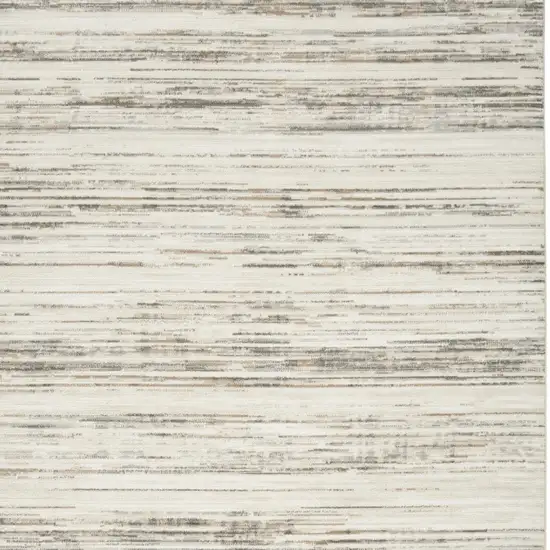 Ivory Abstract Distressed Area Rug Photo 9