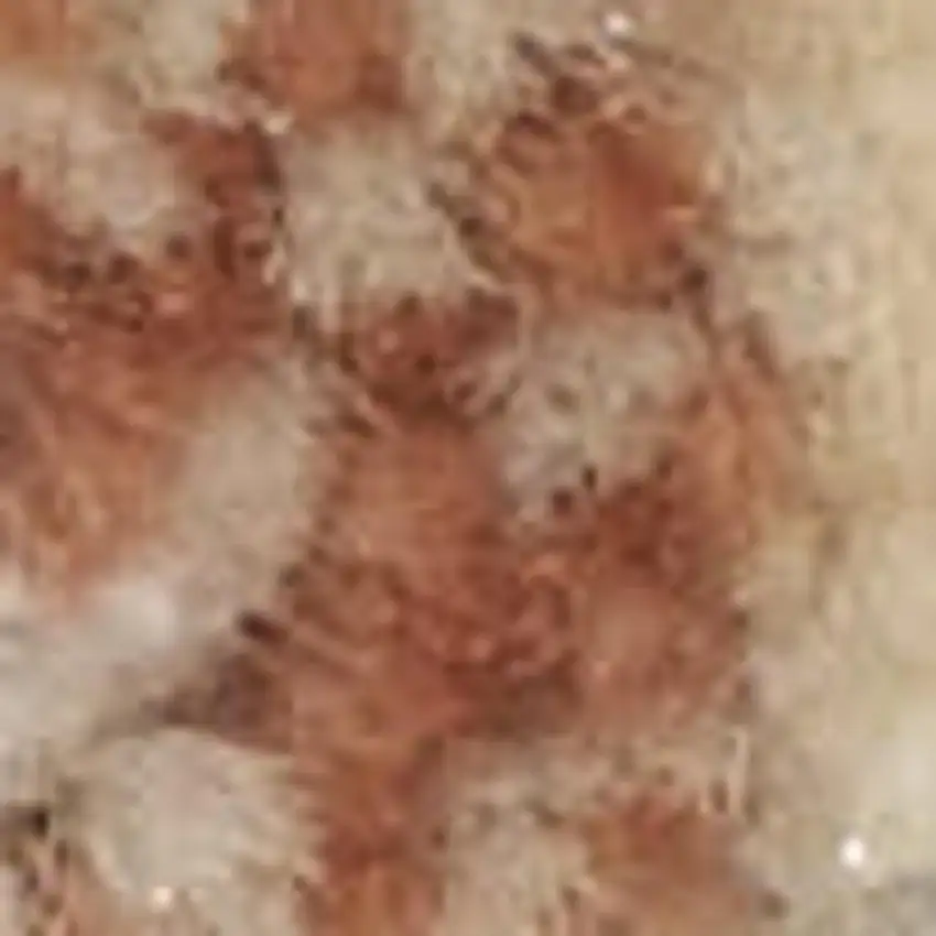 Ivory Abstract Power Loom Area Rug Photo 2