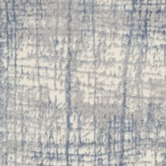 Ivory Abstract Power Loom Area Rug Photo 3