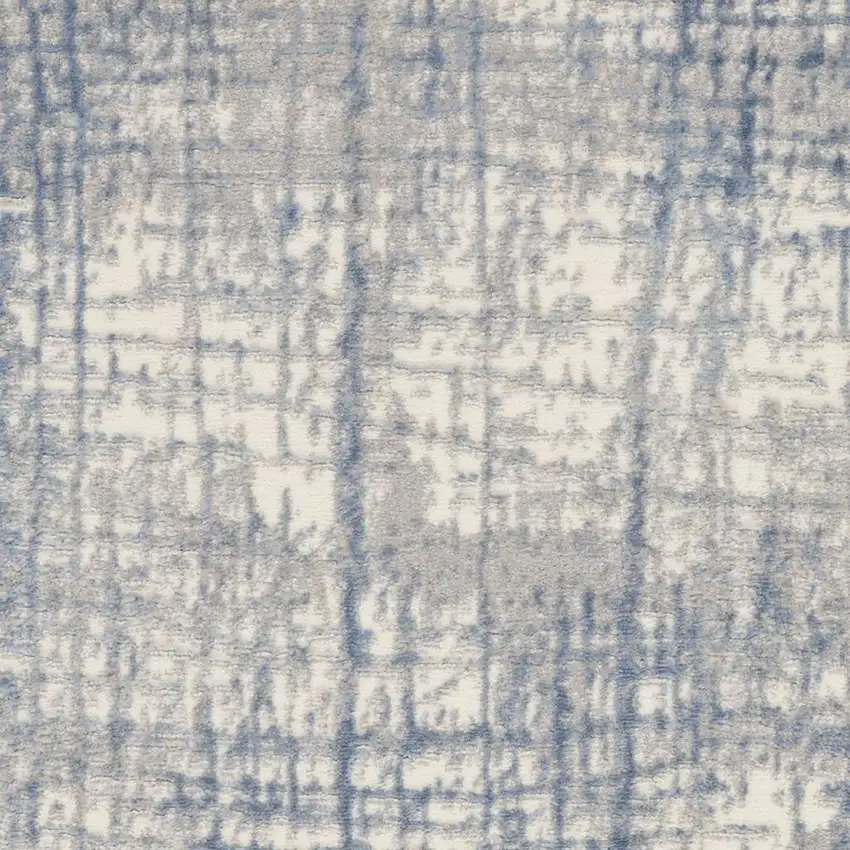 Ivory Abstract Power Loom Area Rug Photo 3