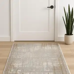 Photo of Ivory Abstract Power Loom Area Rug