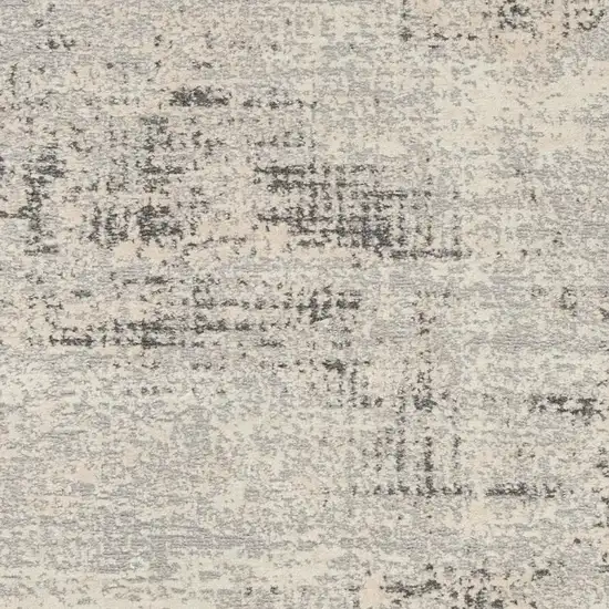 Ivory Abstract Power Loom Area Rug Photo 3
