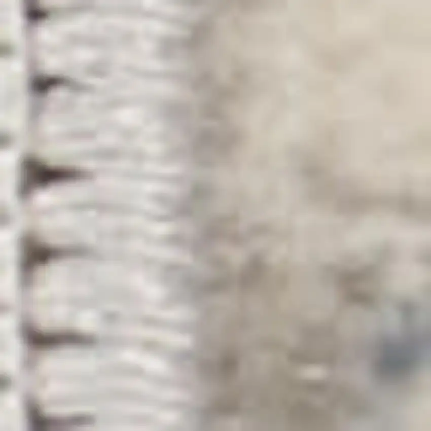 Ivory Abstract Power Loom Area Rug Photo 2