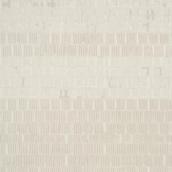 Ivory Abstract Power Loom Area Rug Photo 3