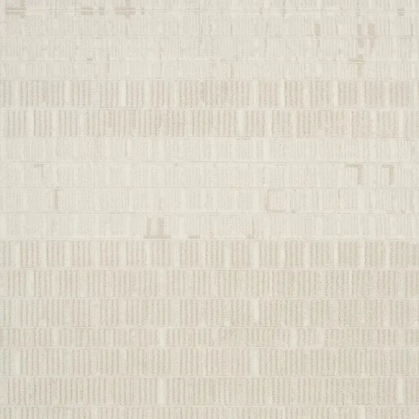 Ivory Abstract Power Loom Area Rug Photo 3
