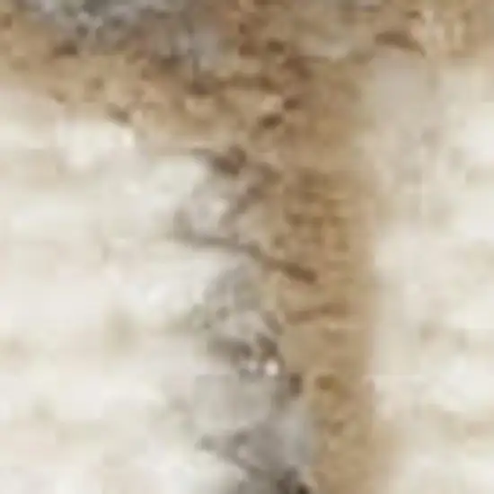 Ivory Abstract Power Loom Area Rug Photo 2