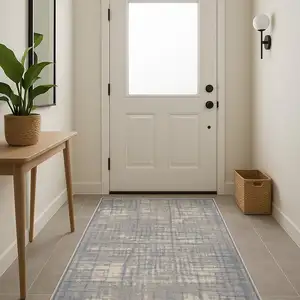 Photo of Ivory Abstract Power Loom Area Rug