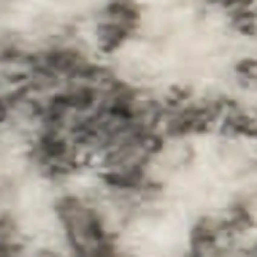 Ivory Abstract Power Loom Area Rug Photo 2