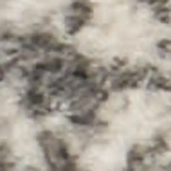 Ivory Abstract Power Loom Area Rug Photo 2