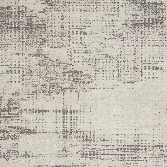Ivory Abstract Power Loom Area Rug Photo 8