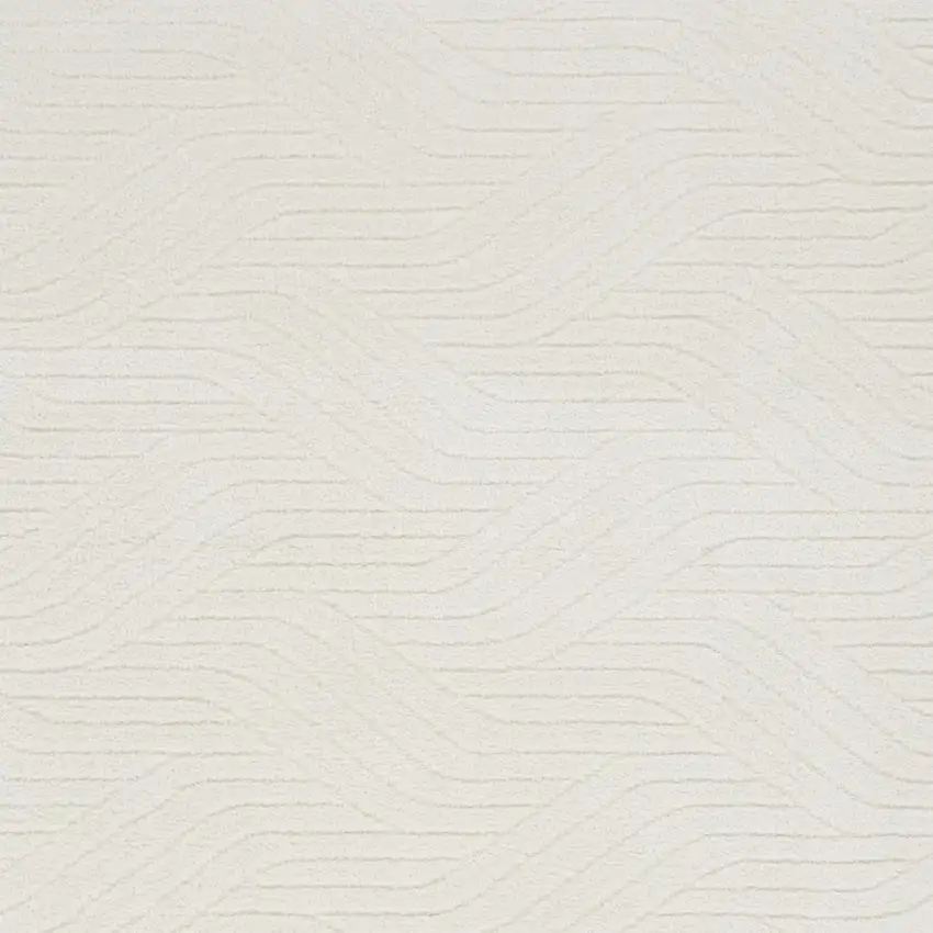 Ivory Abstract Power Loom Area Rug Photo 3