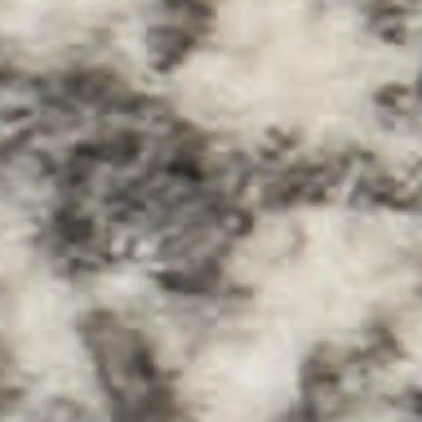 Ivory Abstract Power Loom Area Rug Photo 2