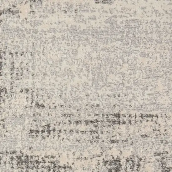 Ivory Abstract Power Loom Area Rug Photo 4