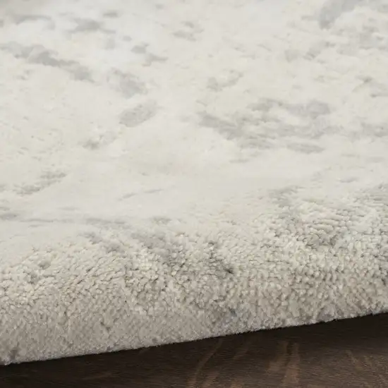 Ivory Abstract Power Loom Area Rug Photo 9