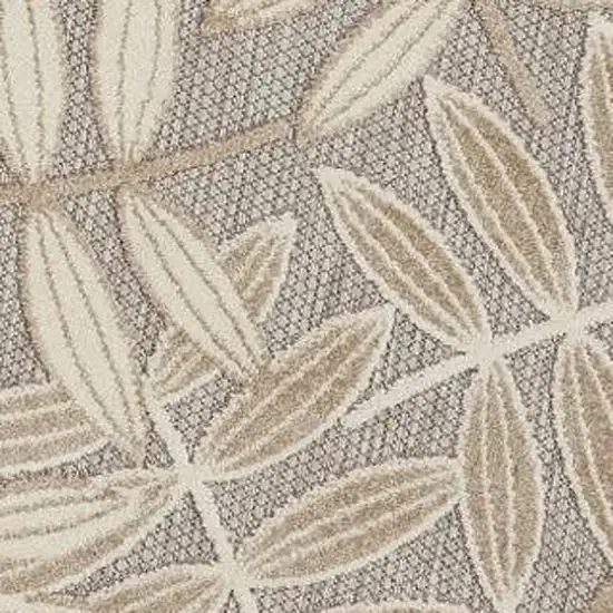 Ivory Abstract Power Loom Area Rug Photo 3