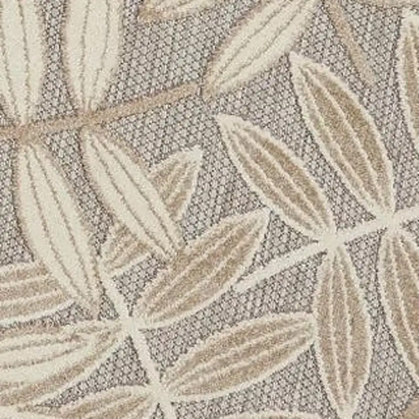 Ivory Abstract Power Loom Area Rug Photo 3