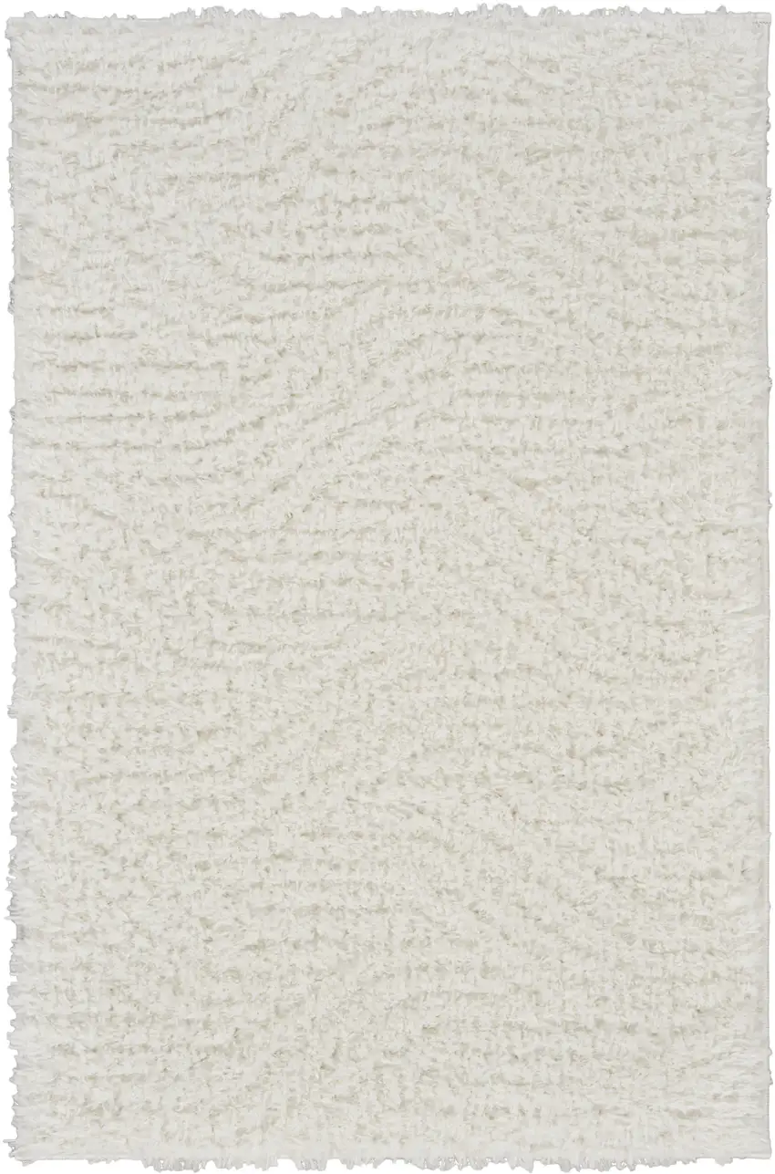 Ivory Abstract Power Loom Area Rug Photo 2