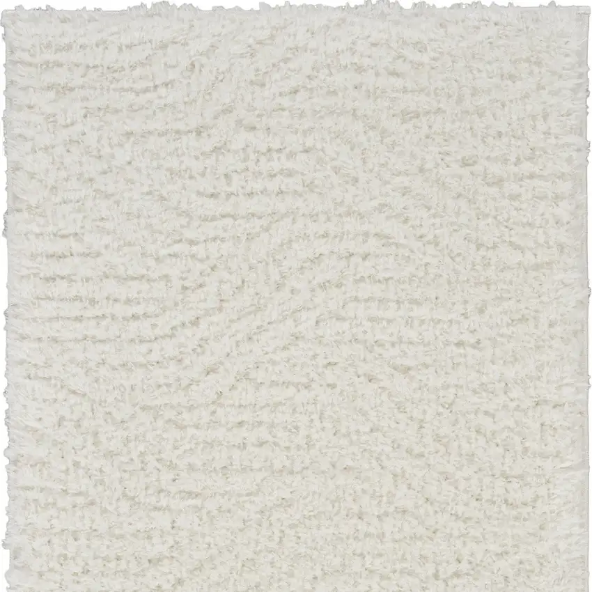 Ivory Abstract Power Loom Area Rug Photo 4