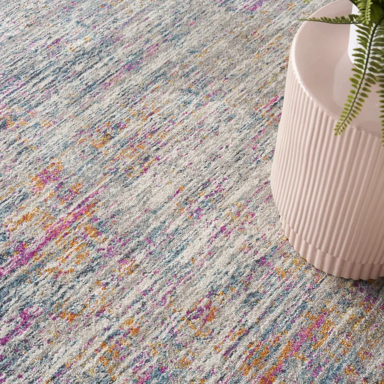 Ivory Abstract Striations Area Rug Photo 3