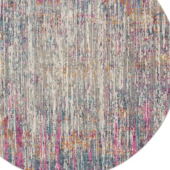 Ivory Abstract Striations Area Rug Photo 6