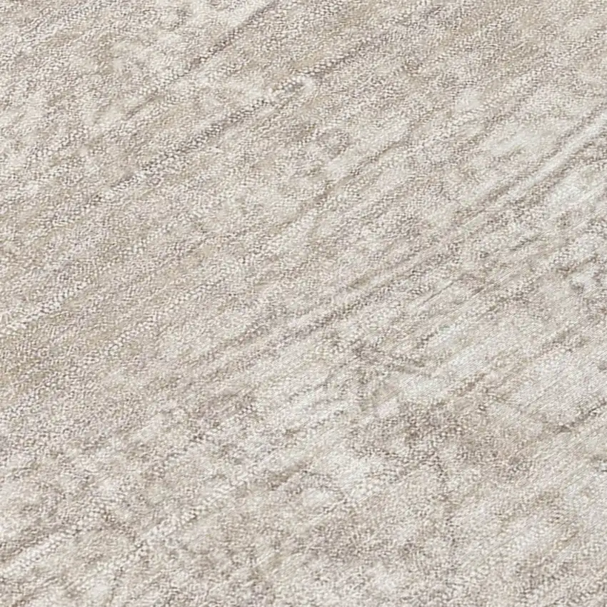 Ivory Abstract Washable Non Skid Indoor Outdoor Area Rug Photo 8
