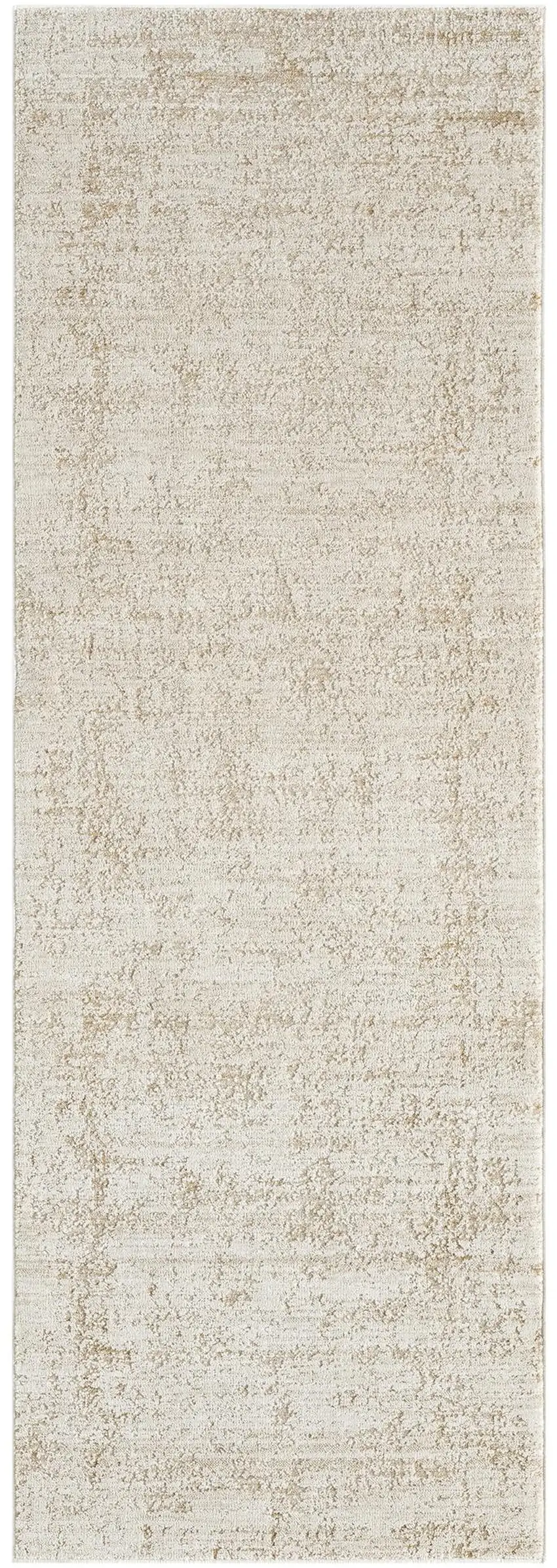 Ivory And Beige Abstract Area Rug Photo 2